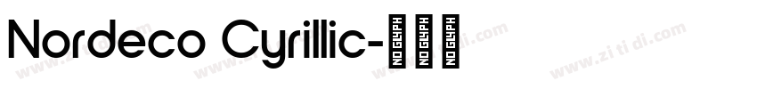 Nordeco Cyrillic字体转换
